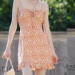 Princess Polly orange floral dress